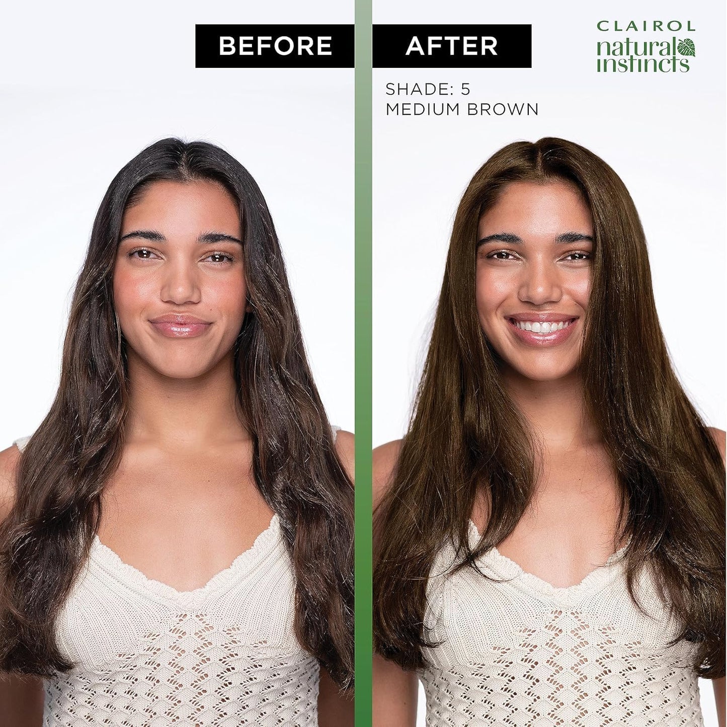 Clairol Natural Instincts 5 Medium Brown, Demi-Permanent Hair Dye & Root Touch-Up Multi-Pack Bundle