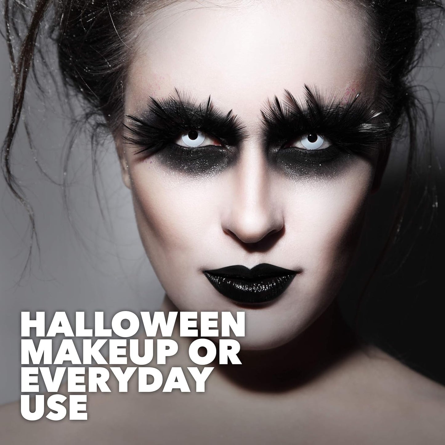 Goth White Cream to Powder Foundation - Full Coverage Makeup for Halloween, Cosplay & Costumes | Vegan Formula