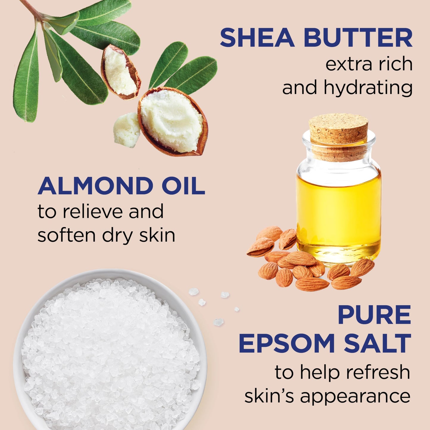 Dr Teal's Foaming Bath with Pure Epsom Salt, Shea Butter & Almond, 34 fl oz (Pack of 4) (Packaging May Vary) & Pure Epsom Salt Soak, Soothe & Comfort with Oat Milk & Argan Oil, 3 lbs