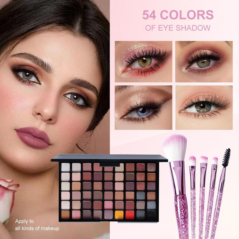 Makeup Set for Women & Teens - All-in-One Beginner Kit | Travel-Friendly Gift Set