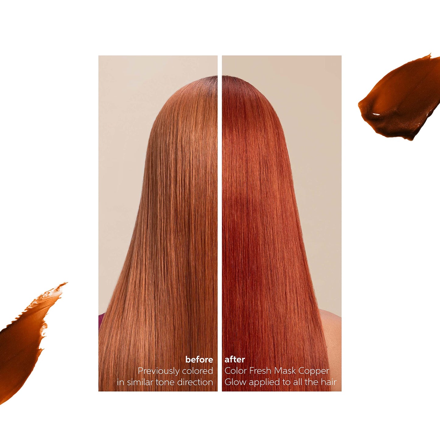 Wella Professionals Color Fresh Mask | Copper Glow | Natural Shade | Hair Color-Depositing Mask | Vegan Formula with Avocado Oil | Zero Damage | Silicone Free | 5 Fl Oz
