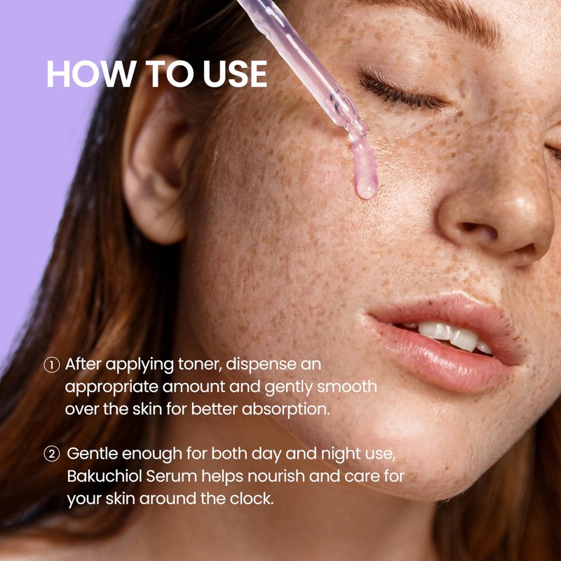 NEOGENDERMALOGY Real Bakuchiol Firming Serum 1.01 Fl Oz (30ml) - Natural Retinol Alternative for Sensitive skin, Day & Night Facial Serum Firms & Minimizes Fine Lines - Korean Skin Care