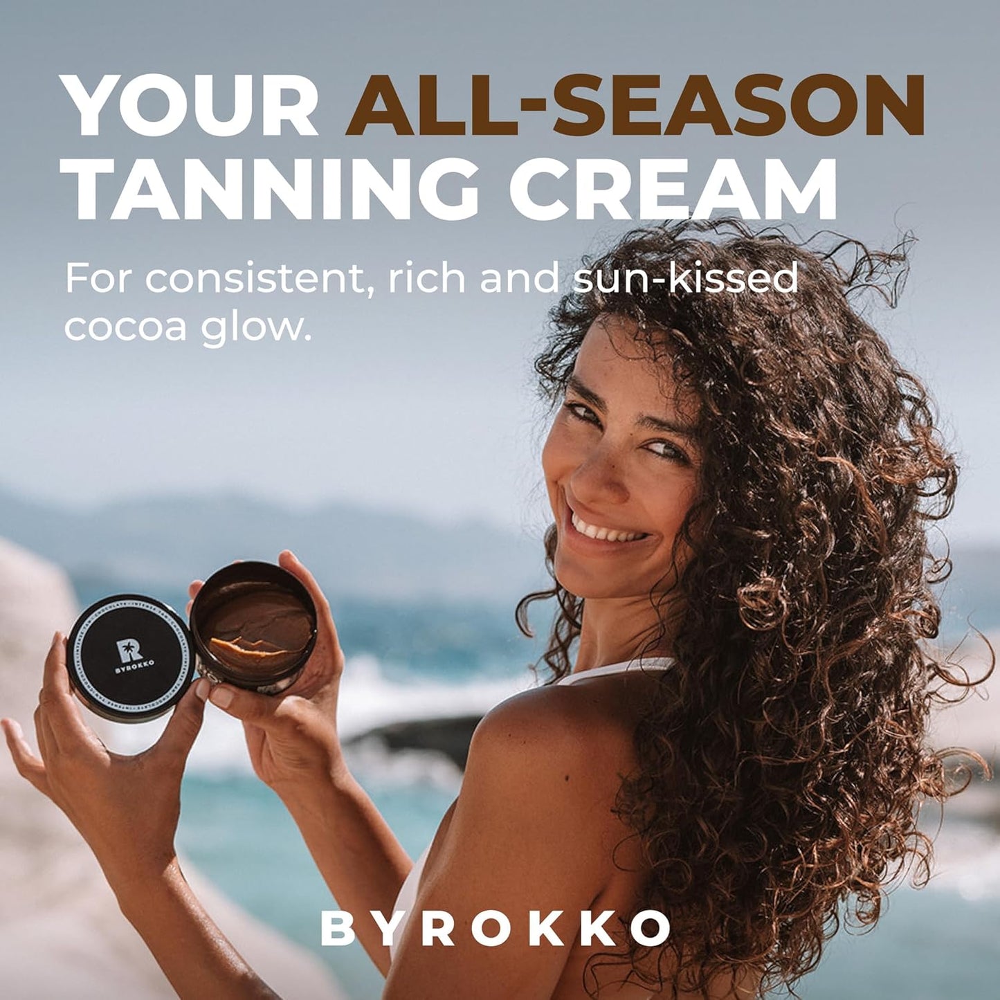 BYROKKO Shine Tan Accelerator Cream - Fast Bronzer for Deep Glow | 6.8 Fl Oz, Indoor/Outdoor Use