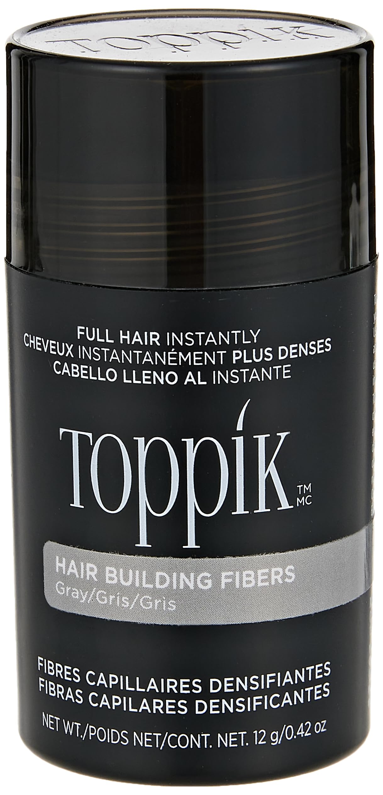 Toppik Hair Building Fibers, 12g Fill In Fine or Thinning Hair Instantly Thicker, Fuller Looking Hair 9 Shades for Men & Women