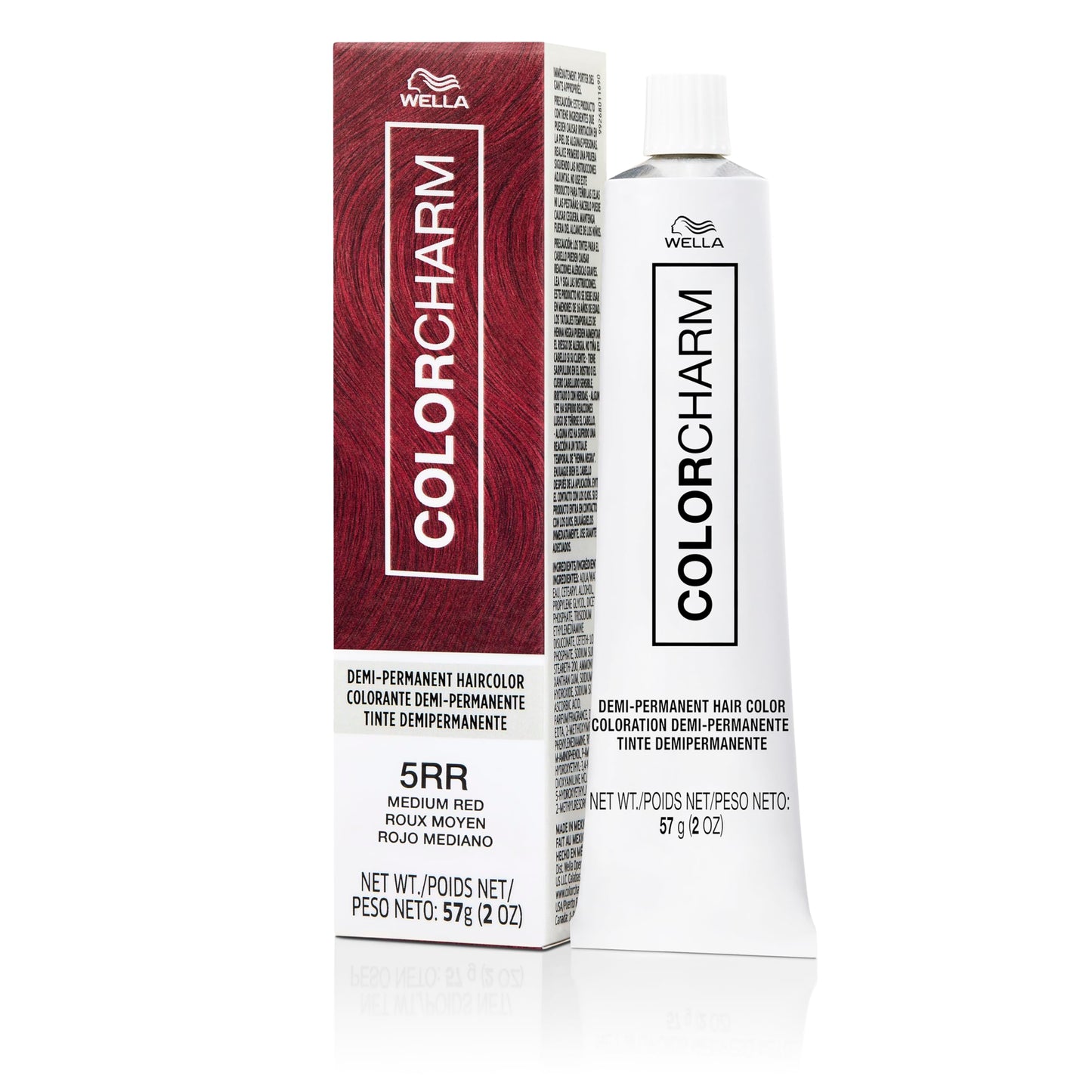 COLORCHARM Demi Permanent Hair Color, 5RR Medium Red, Gloss, Refresh & Tone, 2 Fl Oz