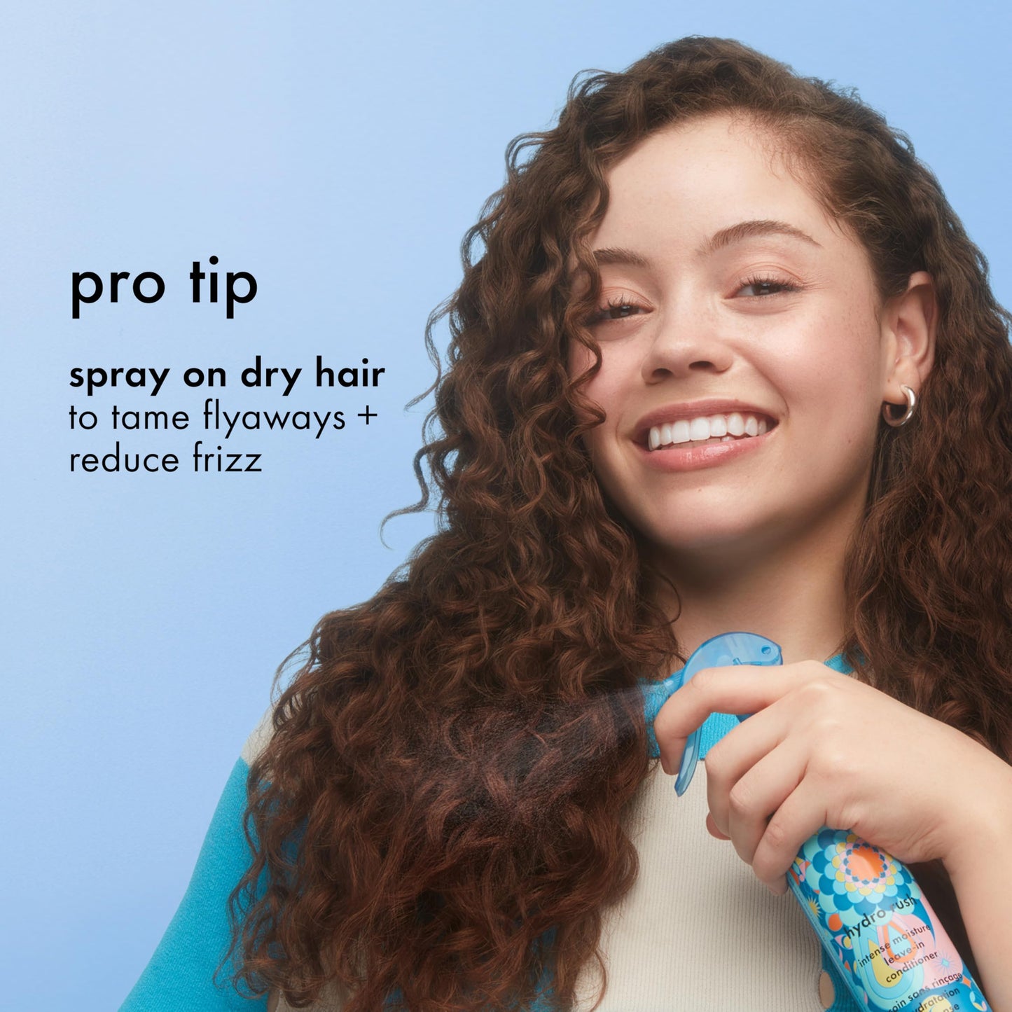 amika Hydro Rush Intense Moisture Leave-In Conditioner with Hyaluronic Acid