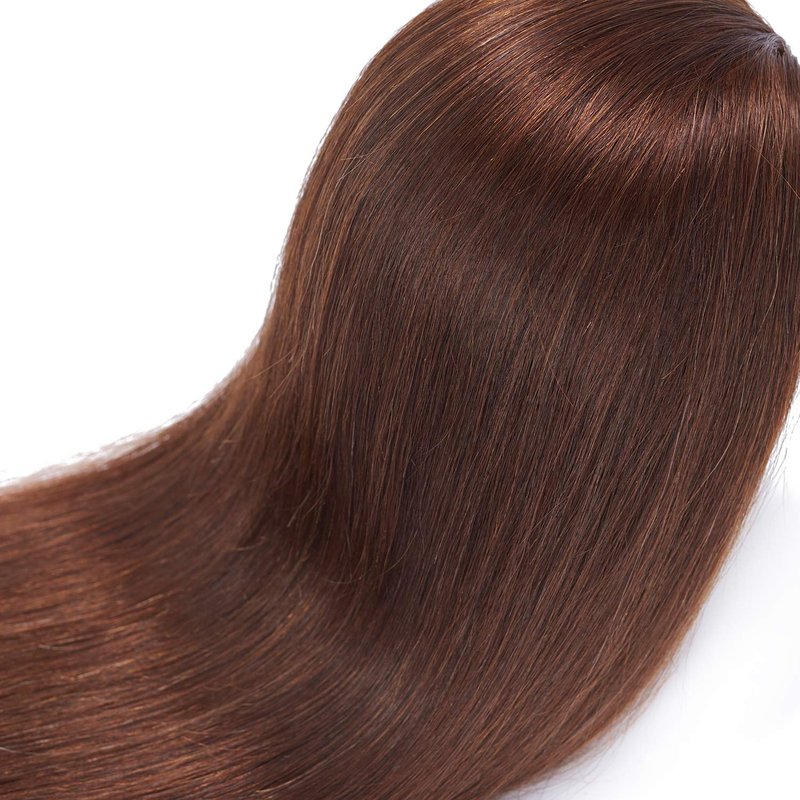 Headstar Mannequin Head 20-22" 100% Human Hair Hairdresser Training Head Manikin Head Styling Training Head Cosmetology Doll Head Hair for Practice Cutting Braiding (E6606LB0414H)