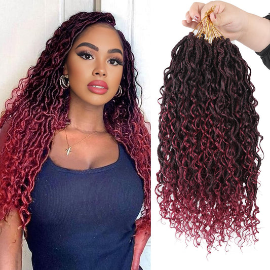 Vemet Goddess Locs Crochet Hair 18 Inch 9 Packs