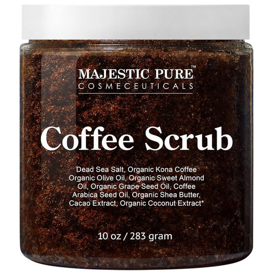 Arabica Coffee Scrub - Natural Exfoliating Body Scrub for Stretch Marks, Acne, Eczema & More | 10 Ounces