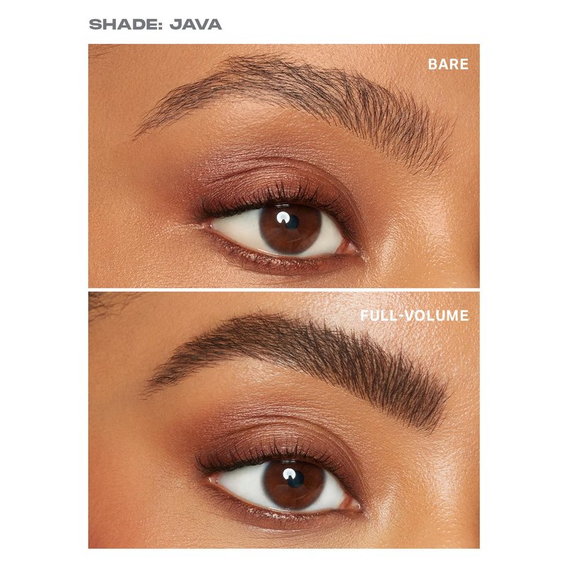 Morphe Brow Tease Tinted Brow Gel - Volumizing Eyebrow Mousse to Tint, Thicken & Shape with 100% Natural Bamboo Fibers - Enriched with Conditioning Coffee Seed Oil - Java (0.16 fl oz)