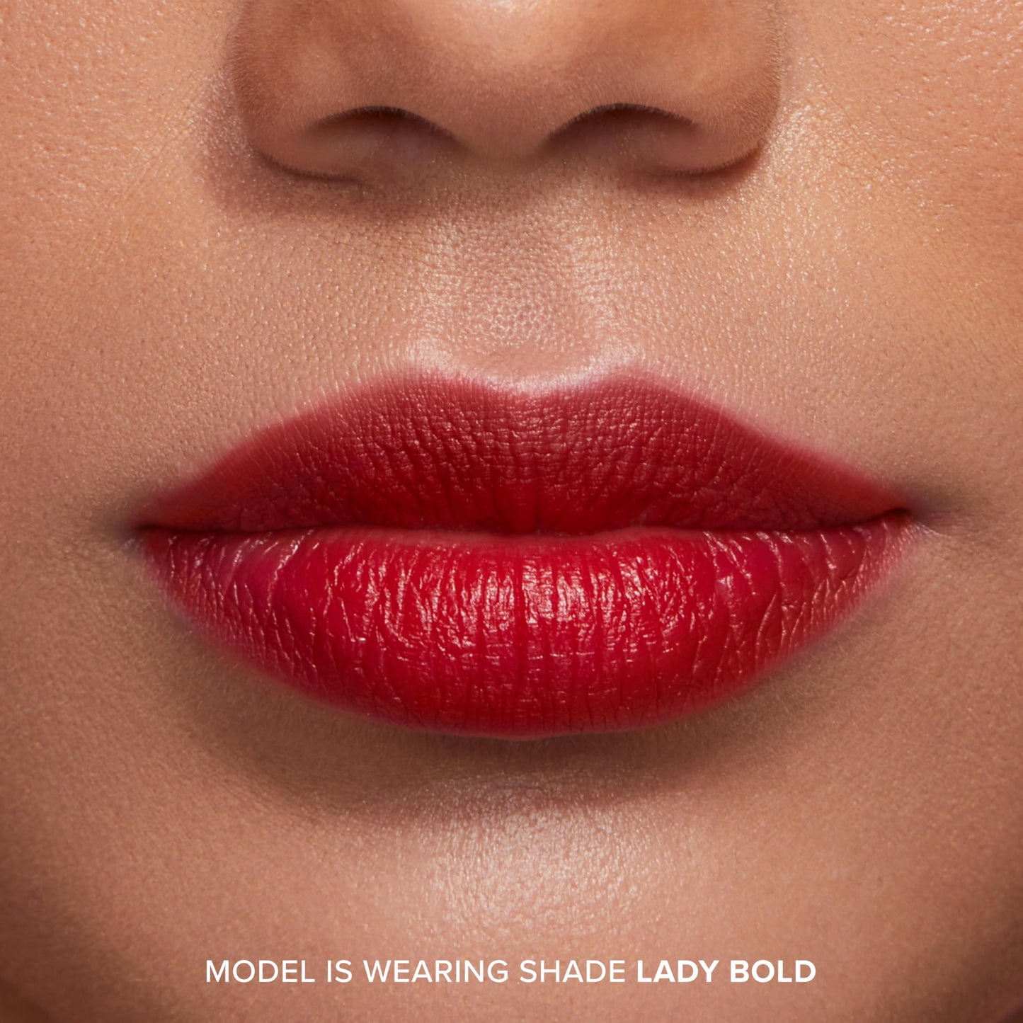 Too Faced Lady Bold Cream Lipstick | Creamy, High-Impact Color, Lightweight, Vegan + Cruelty Free, 0.11 Ounce, Lady Bold