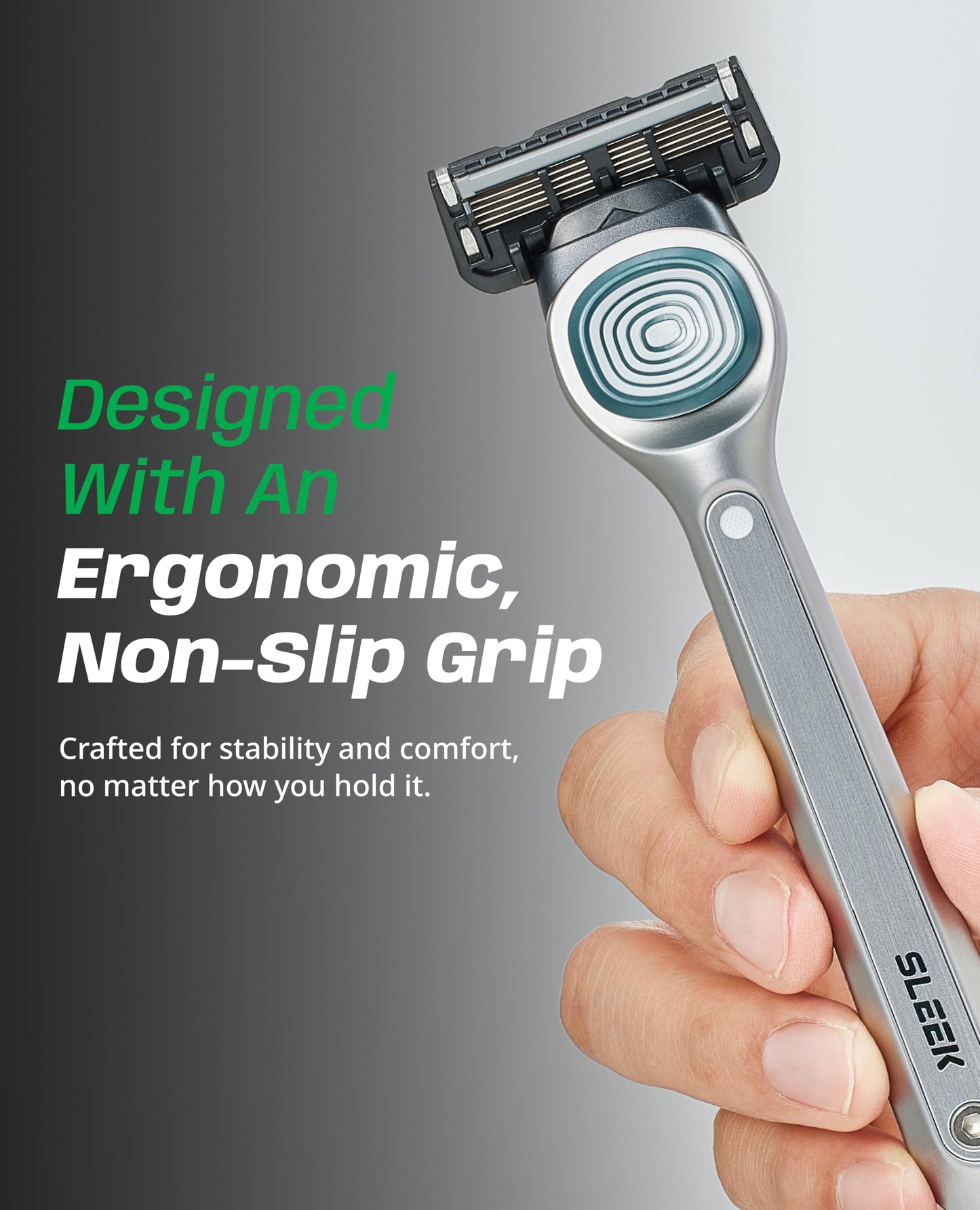 DORCO SLEEK - Six Blade Razor System with Multi-Flex technology Refill Set, Precision Shaving Razor Replacement Cartridge (12 pack)