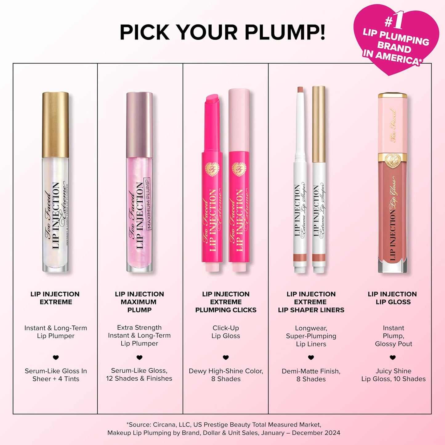 Too Faced Lip Injection Extreme Plumper Gloss - Hydrating & Volumizing Formula | Long-Lasting Shine