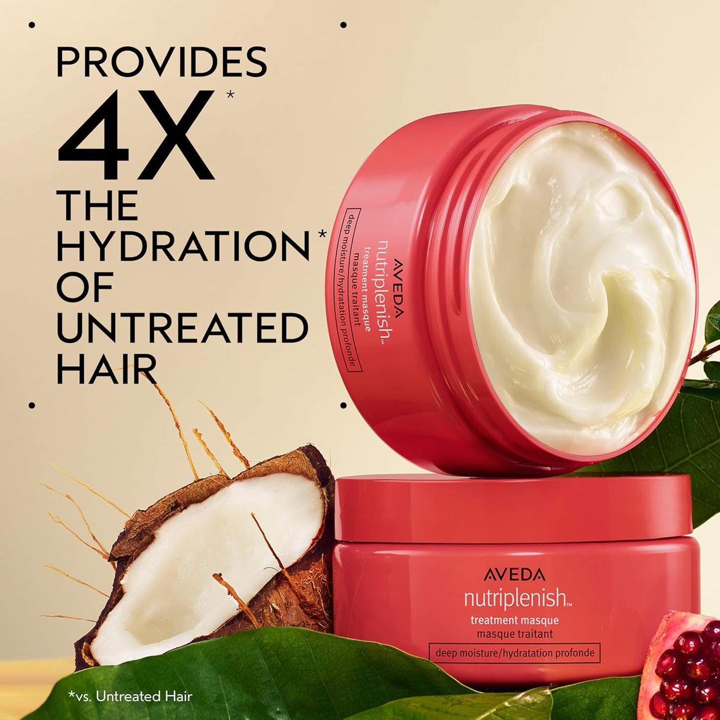 Aveda Nutriplenish Treatment Masque - Deep Moisture Conditioning Mask for Medium to Thick Dry Hair | Organic Pomegranate & Coconut Oil