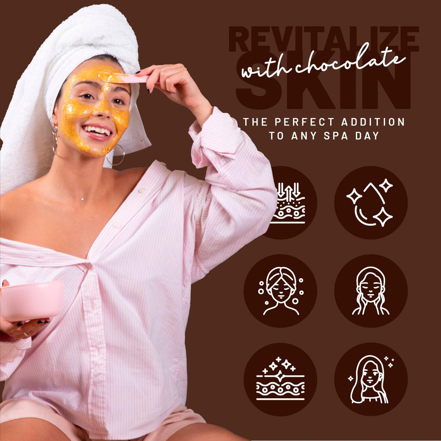 BRÜUN Chocolate Jelly Mask Jar Face Care Rubber Mask