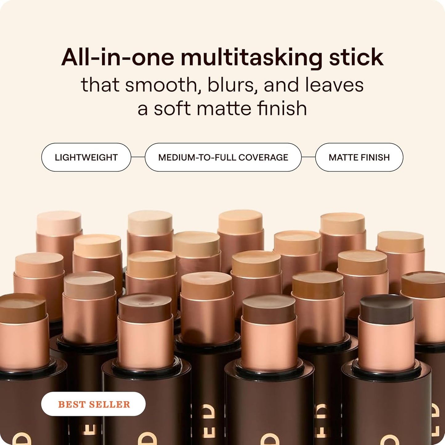 Foundation Makeup Stick - Live Tinted Huestick for Flawless Complexion - Shade 15