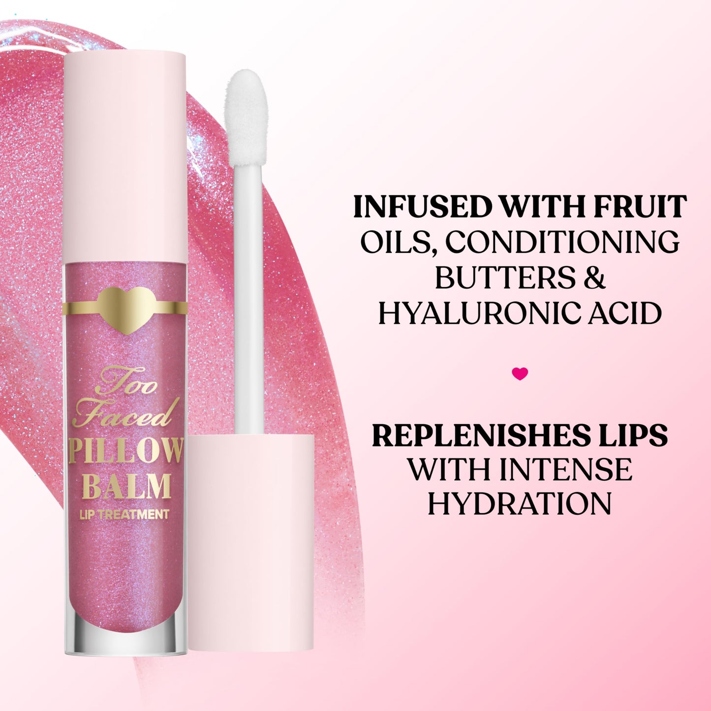 Too Faced Pillow Balm Dream Duo | Hyaluronic Acid + Moisturizing Lip Treatment Gift Set