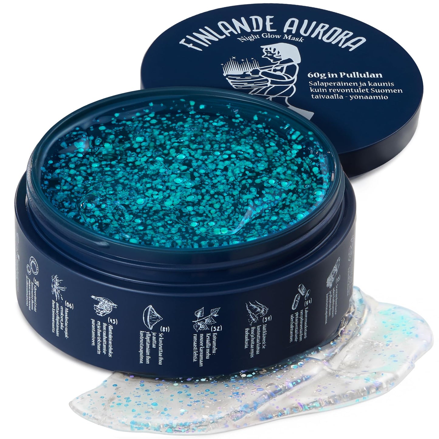 Aurora Glow Capsule Overnight Mask | Overnight Recovery for Glow, Radiance & Glass Skin | Hydrating & Brightening Mask with Vitamin C, Ceramide & 8 Hyaluronic Acids | Korean Skincare (2.1 fl oz)