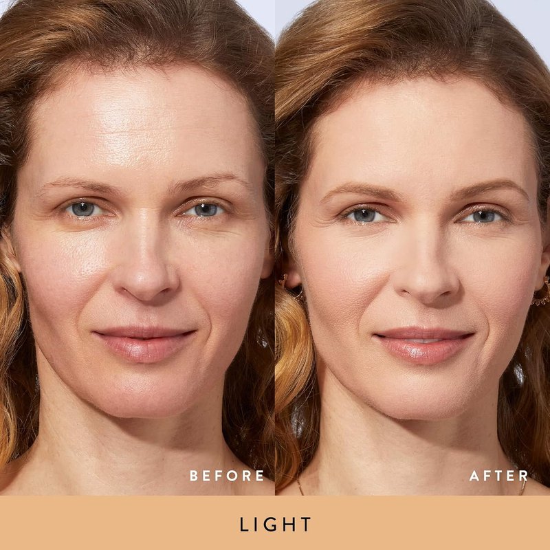 Laura Geller Baked Balance-n-Brighten Color Correcting Powder Foundation - Light | Buildable Medium Coverage, Demi-Matte Finish