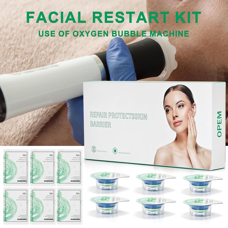 CO₂ Facial Kit - 6 Sets for CO₂ Oxygen Facial Machine | Deep Skin Purification & Impurity Removal