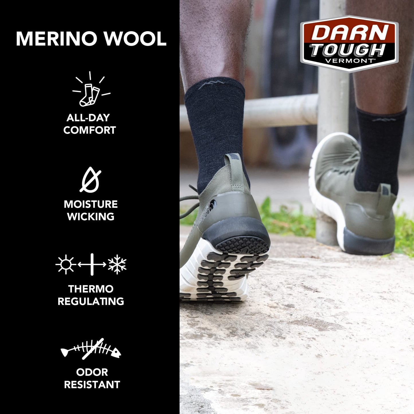 Darn Tough Vermont Men's Element Micro Crew Lightweight Running Socks (Style 1118) - Dark Teal, X-Large