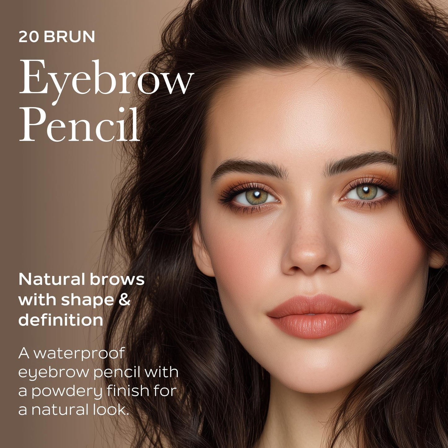 Sothys | Eyebrow Pencil (20 Brun) | Waterproof Brow Shaper & Filler for Women | Powdery Finish & Natural Look | Smooth Wax-Powder Texture