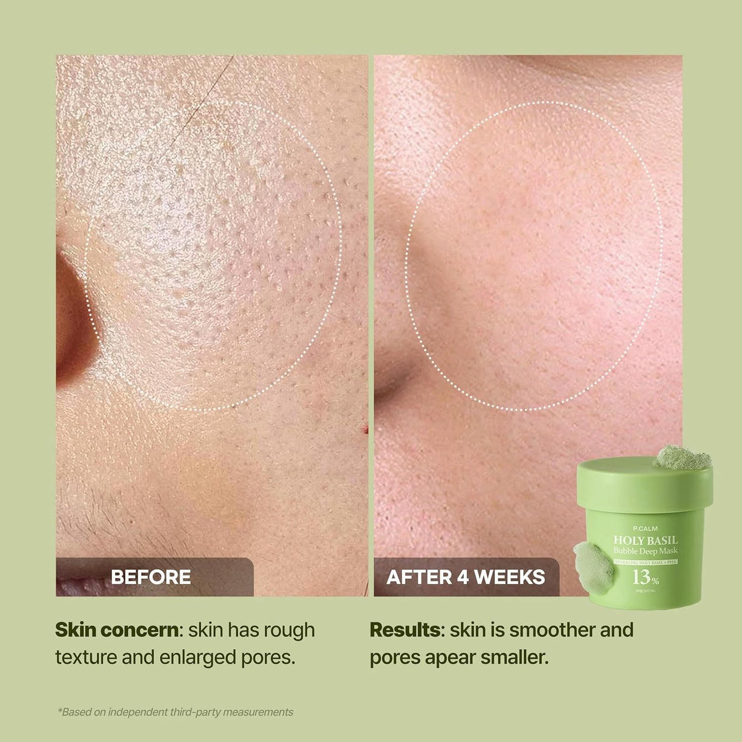 Viral Holy Basil Bubble Mask - Deep Cleansing Pore Treatment + Dual Brush Set | Carbonated Water & Holy Basil