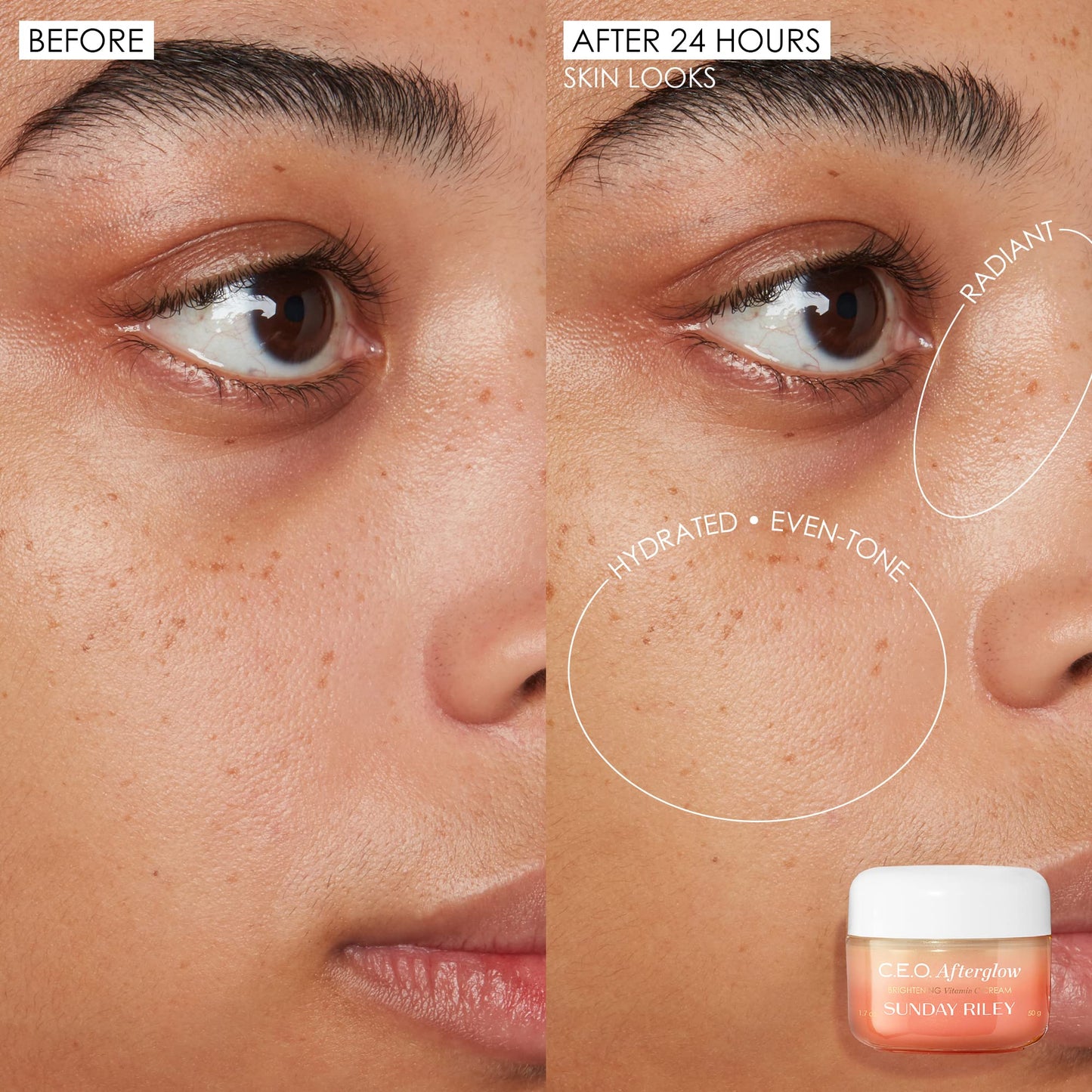 Sunday Riley C.E.O. Afterglow Brightening Vitamin C Gel Cream I Lightweight Firming Hydration