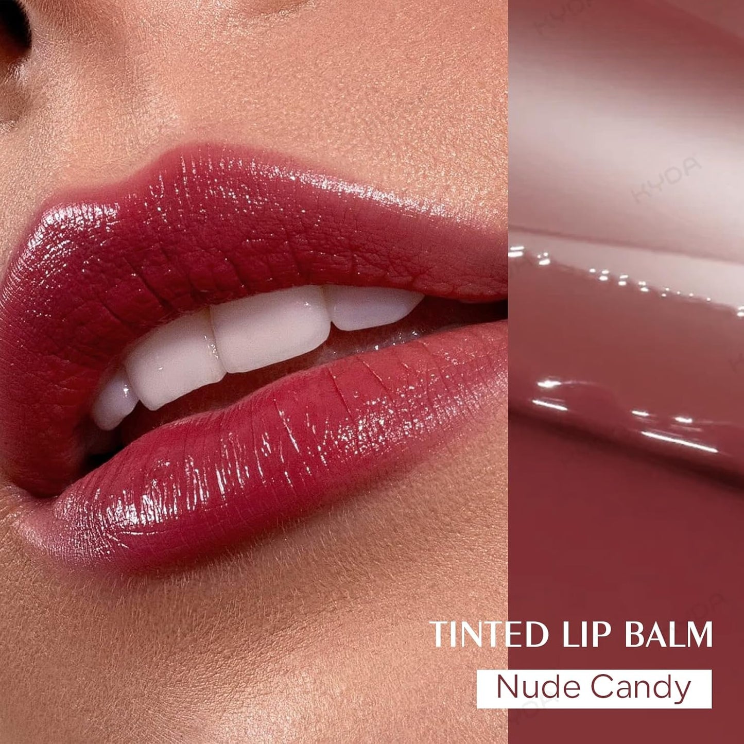 KYDA Nude Honey Lipstick - Sheer Hydrating Tinted Lip Balm for Natural Glow | Moisturizing Honey Nude Color