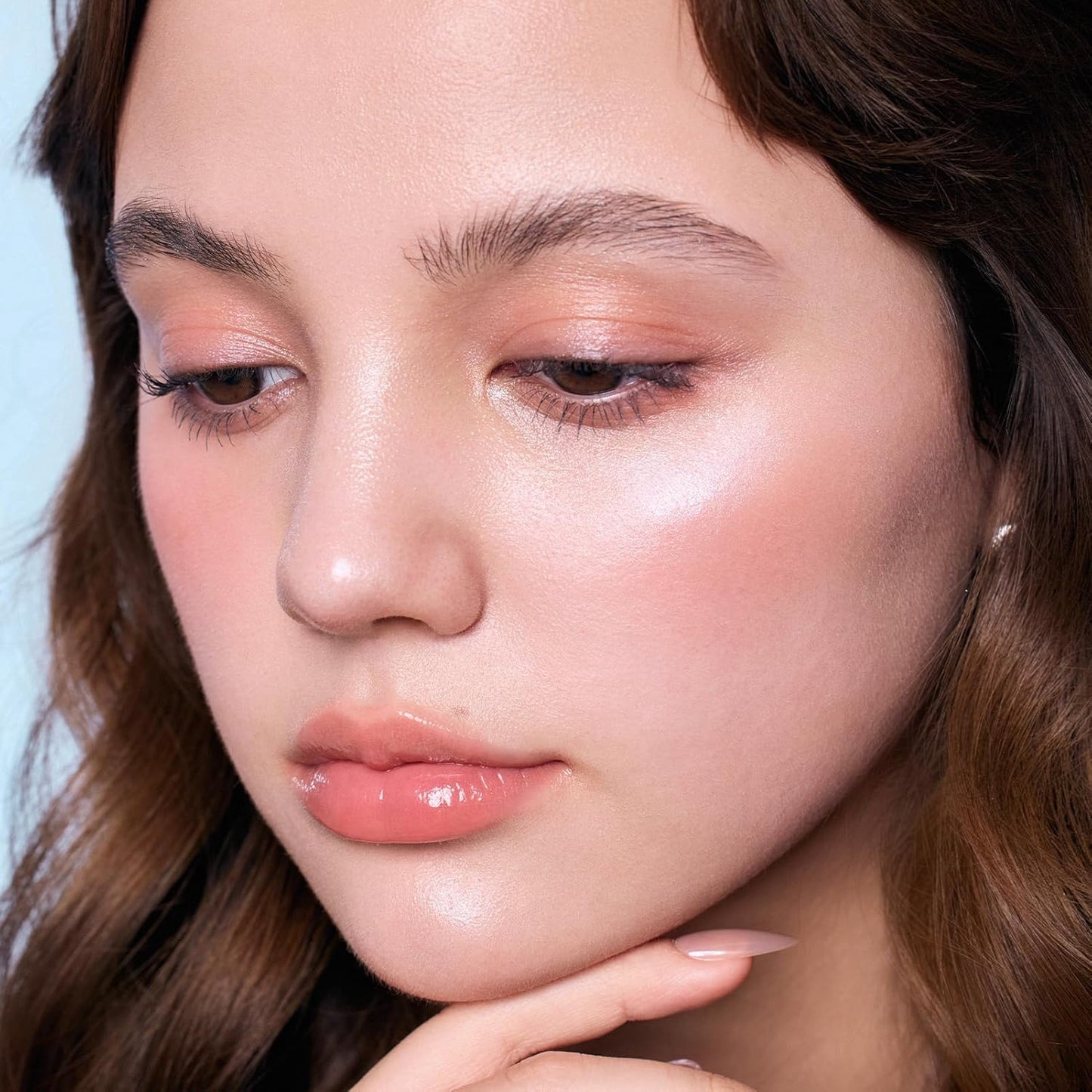 Highlighter Balm - Flower Knows Shell's Jewel for Natural Glow Finish | Long-Lasting Blue Tears