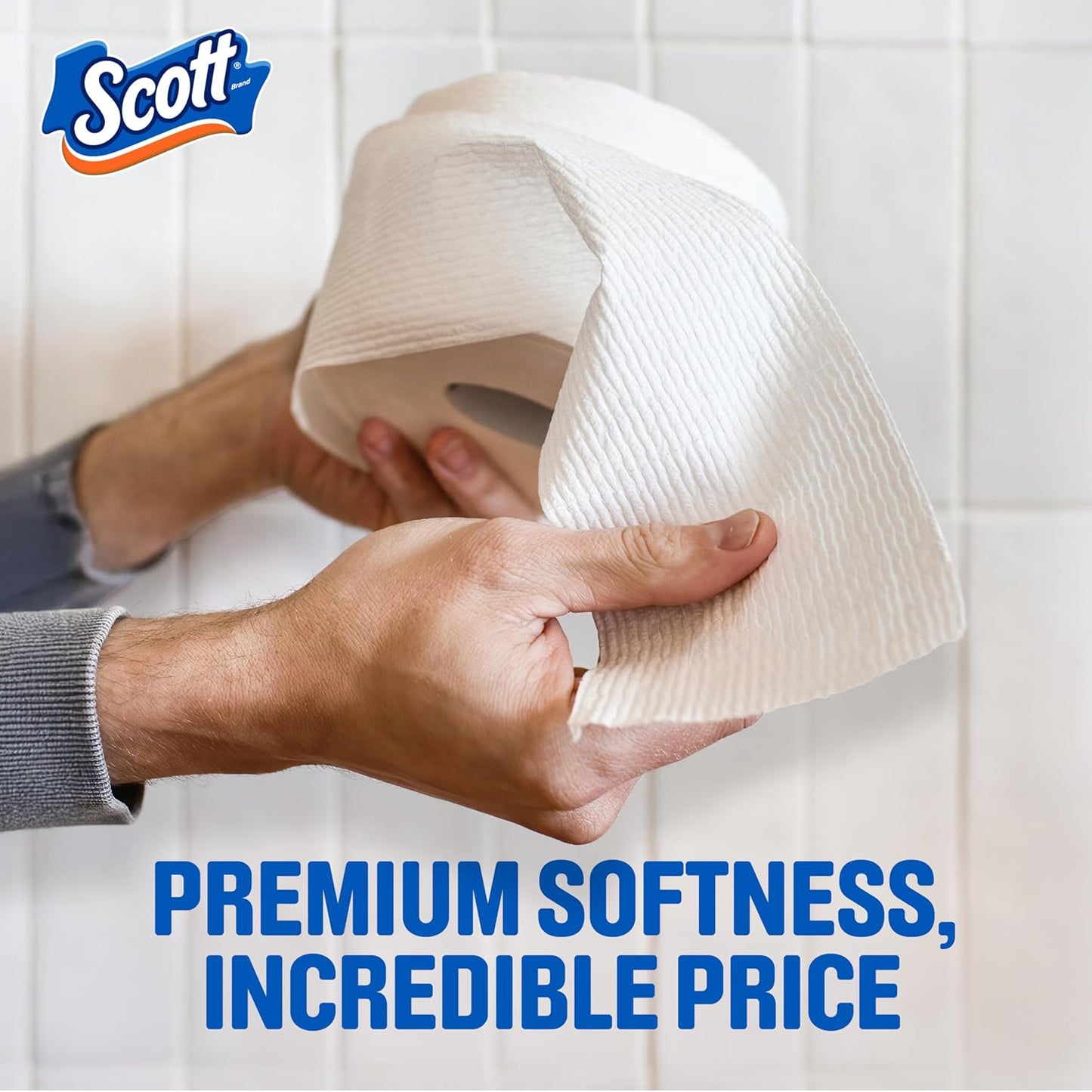 Scott ComfortPlus Toilet Paper - 12 Triple Rolls | 231 Sheets per Roll, Septic-Safe 1-Ply