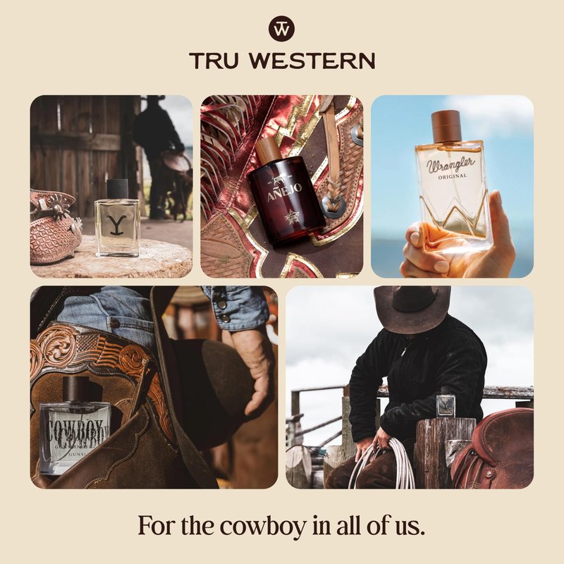Tru Western Yellowstone Original Men’s Handcrafted Cologne Spray for Men, Desert Verbena, Yellow Grapefruit, Vetiver Root & Atlas Cedarwood, 3.4 fl oz (100 ml)
