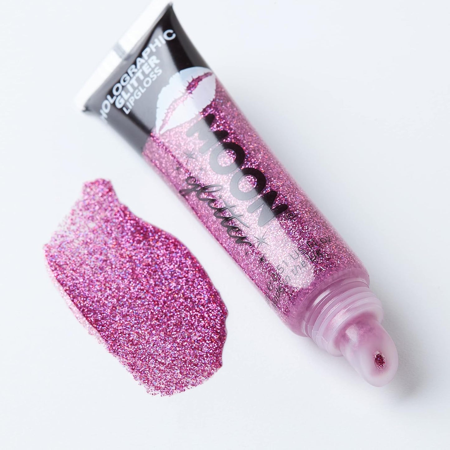 Holographic Glitter Lip Gloss - Moon Glitter Set of 6 | 0.50 Fl Oz Each