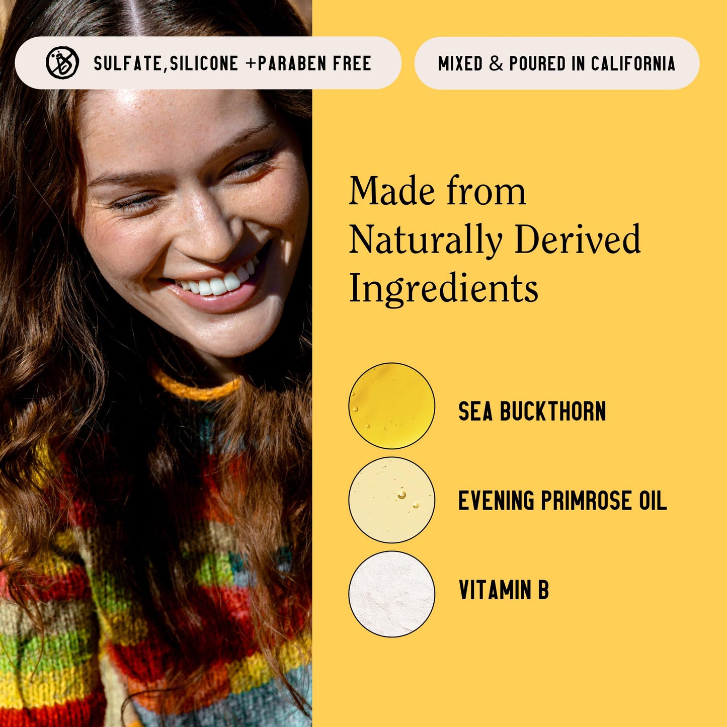 California Naturals Glow Oil Body Wash for Dry & Dull Skin, Moisturizing & Hydrating, Natural, with Sea Buckthorn & Vitamin B, Vegan & Cruelty-Free, Tangerine Scented 16.5oz
