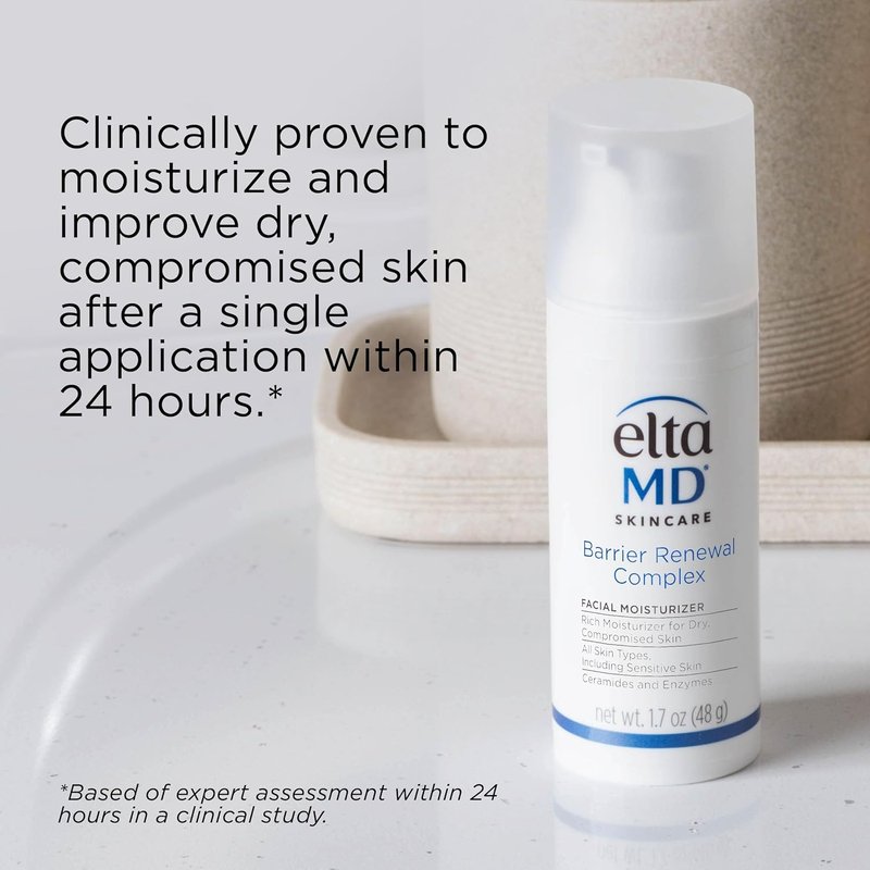 EltaMD Barrier Renewal Complex Face Moisturizer - Hydrating Cream for Dry & Sensitive Skin Types | 1.7 oz