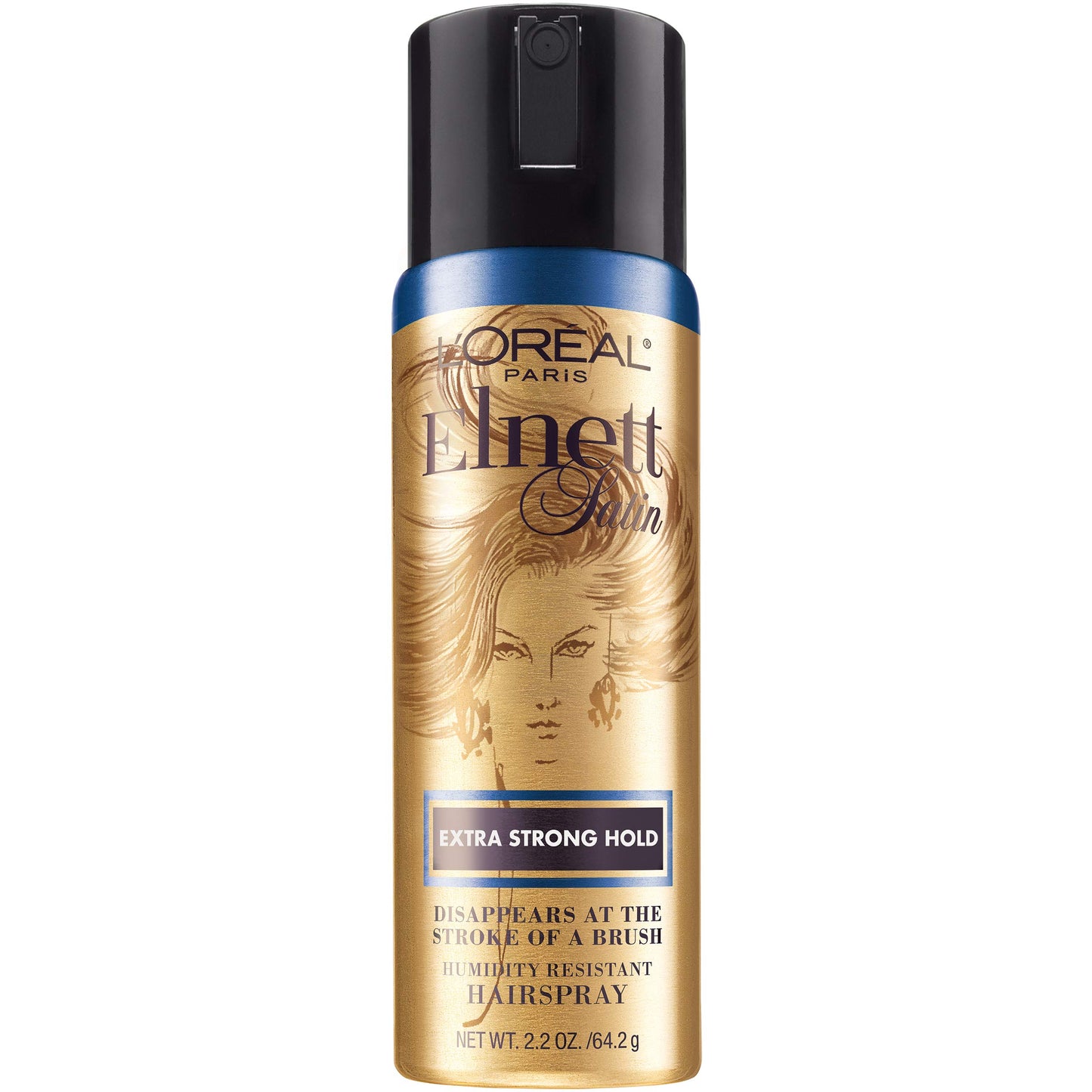 L'Oreal Paris Elnett Satin Extra Strong Hold Hairspray - Color Treated Hair 11 Ounce (1 Count) (Packaging May Vary)
