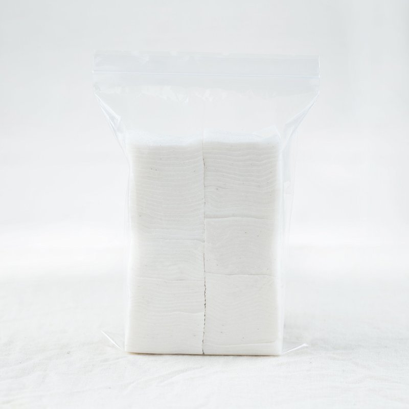 Japanese Organic Cotton Pads 100 Pieces 100% Organic Unbleached [Made in Japan] (4 Packs)