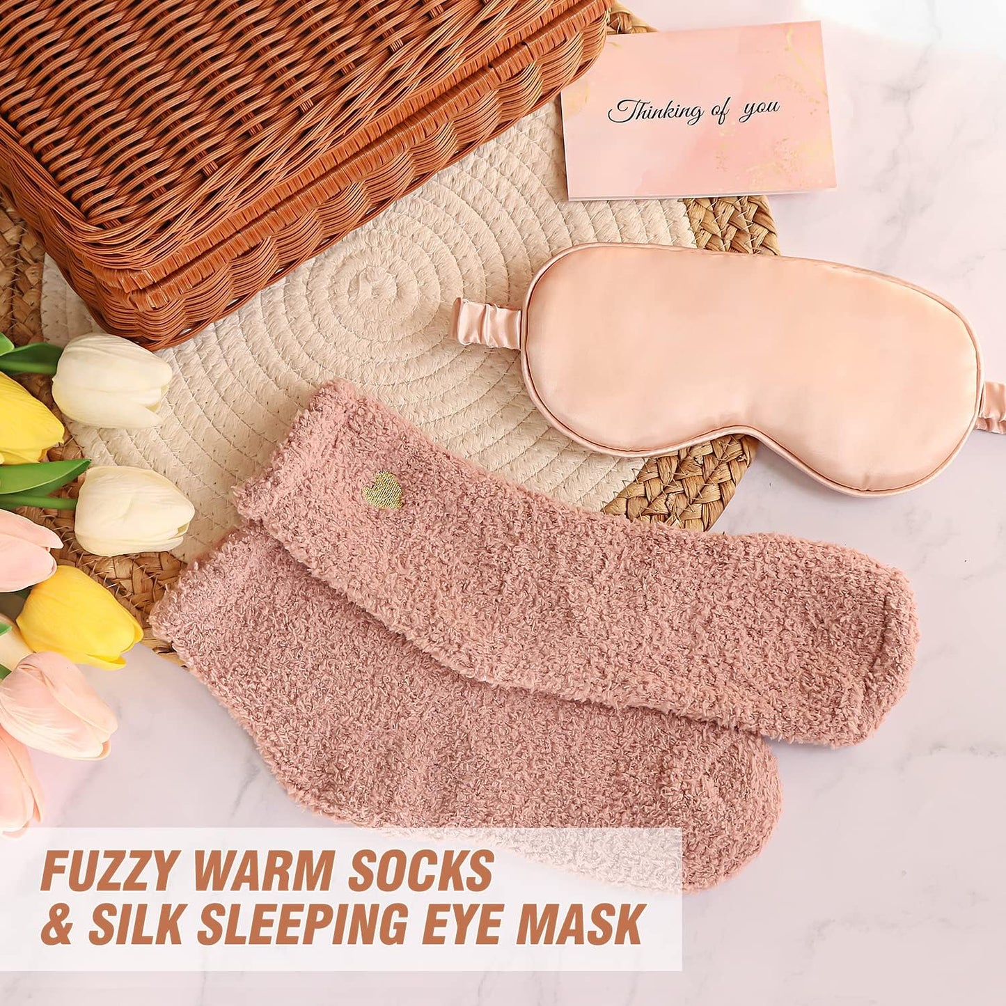 Unique Birthday Gift Basket for Women - Self-Care Package with Luxury Flannel Blanket | Perfect for Mom, Sister, or Best Friend