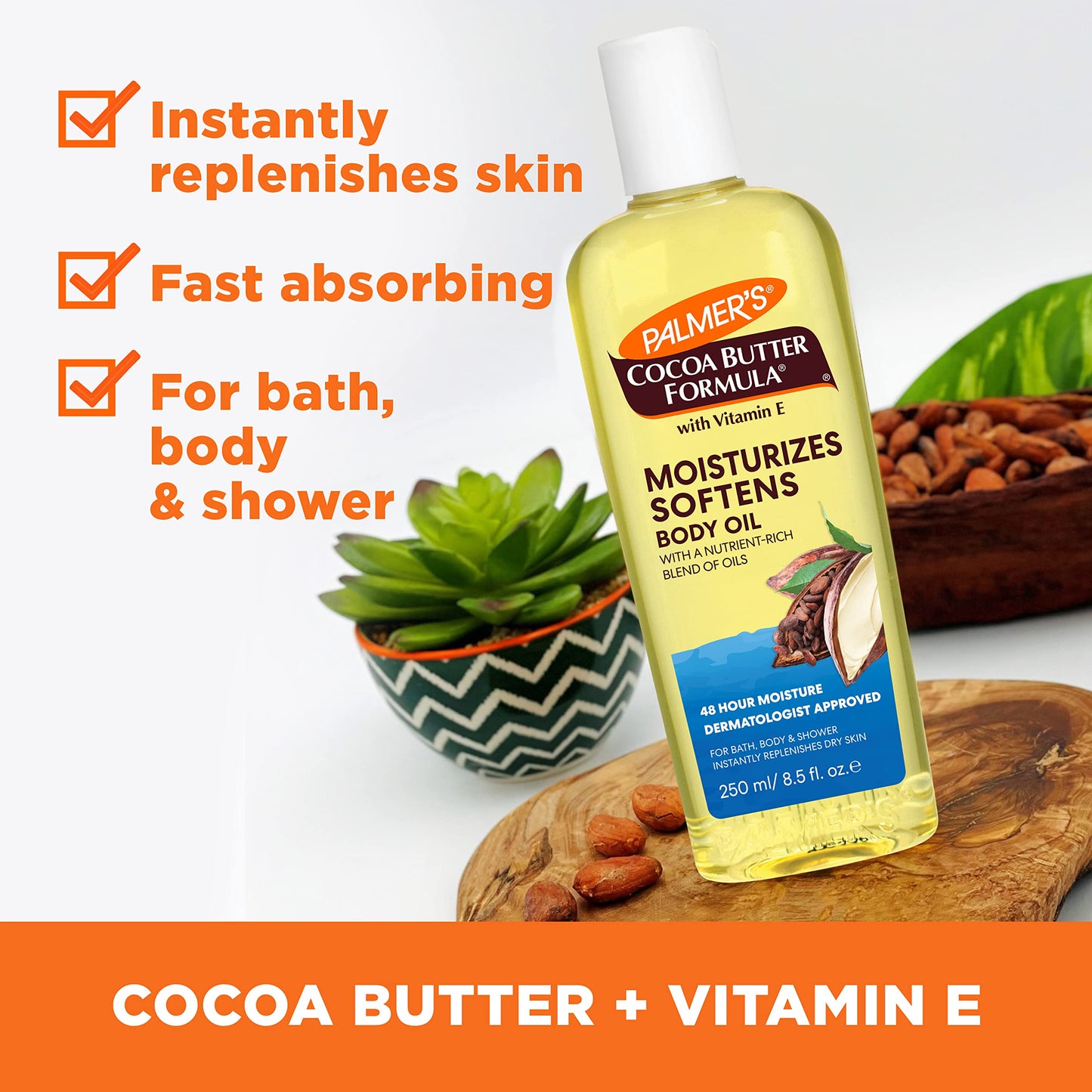 Palmer's Coconut Oil Formula Body Lotion for Dry Skin & Cocoa Butter Moisturizing Body Oil with Vitamin E