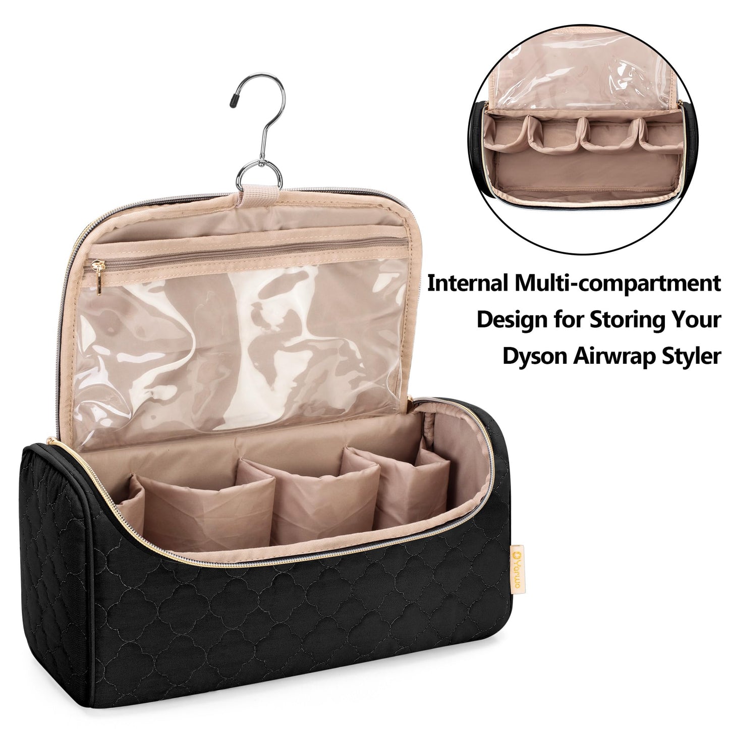 Yarwo Travel Case Compatible for Dyson Airwrap Multi-Styler and Attachments
