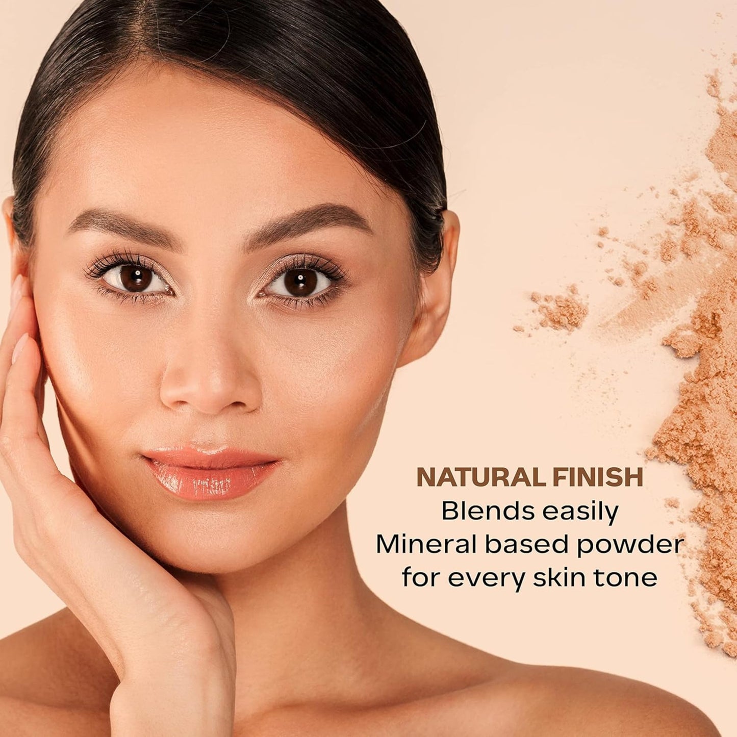 Faces Canada Mineral Loose Powder - Natural Beige 05 | Lightweight Face Powder with Applicator | Controls Shine, Evens Skin Tone & Sets Makeup | Natural Matte Finish | 0.25 Oz (7g)