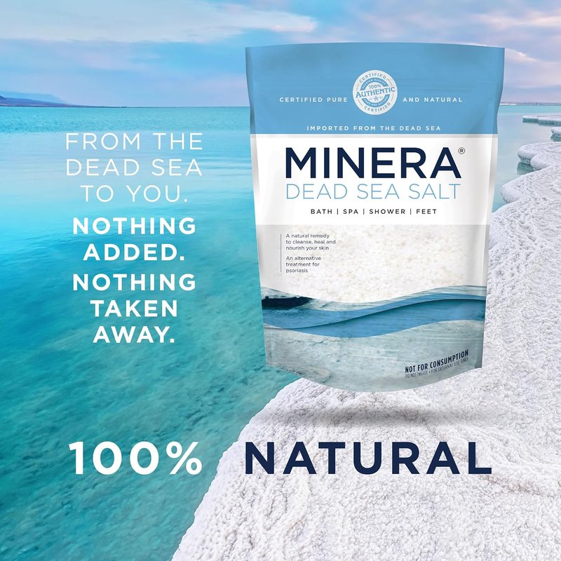 Dead Sea Salt for Bath & Soaking - 100% Pure Natural Coarse Grain | 5 lbs, Fast-Dissolving, Skin-Nourishing