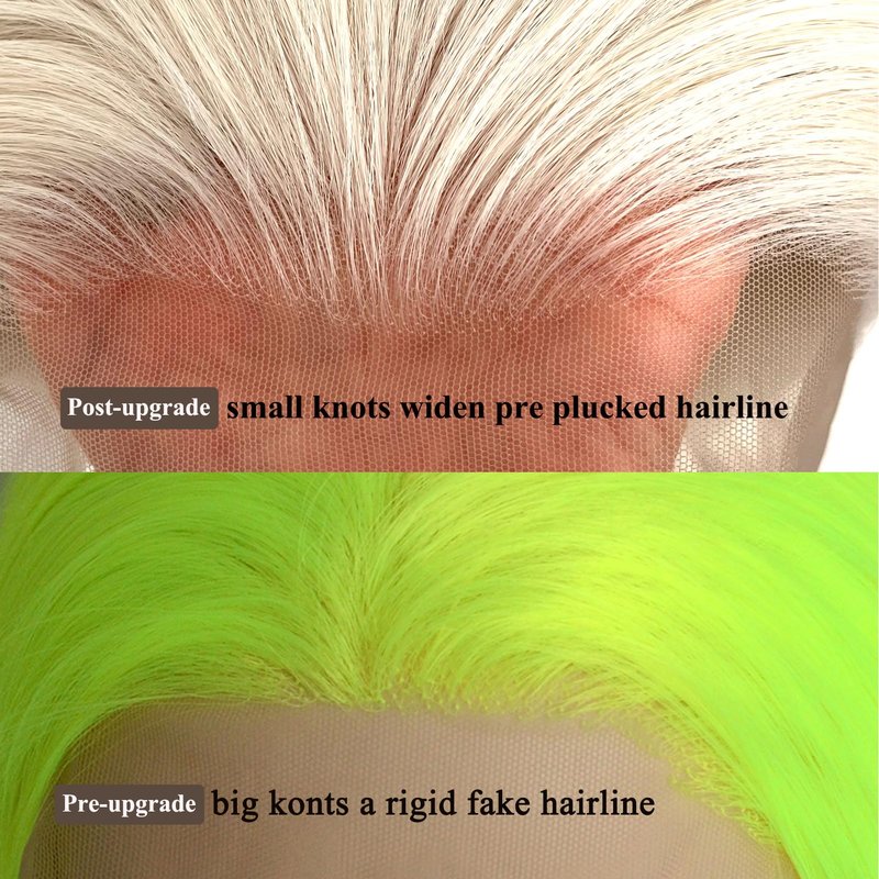Jozlynn Platinum Blonde Lace Front Wigs Synthetic Silky Straight Hair for Fashion Women Replacement Wigs Half Hand Tied Natural Hairline 22inch (Platinum Blonde,Straight, 22 Inch)