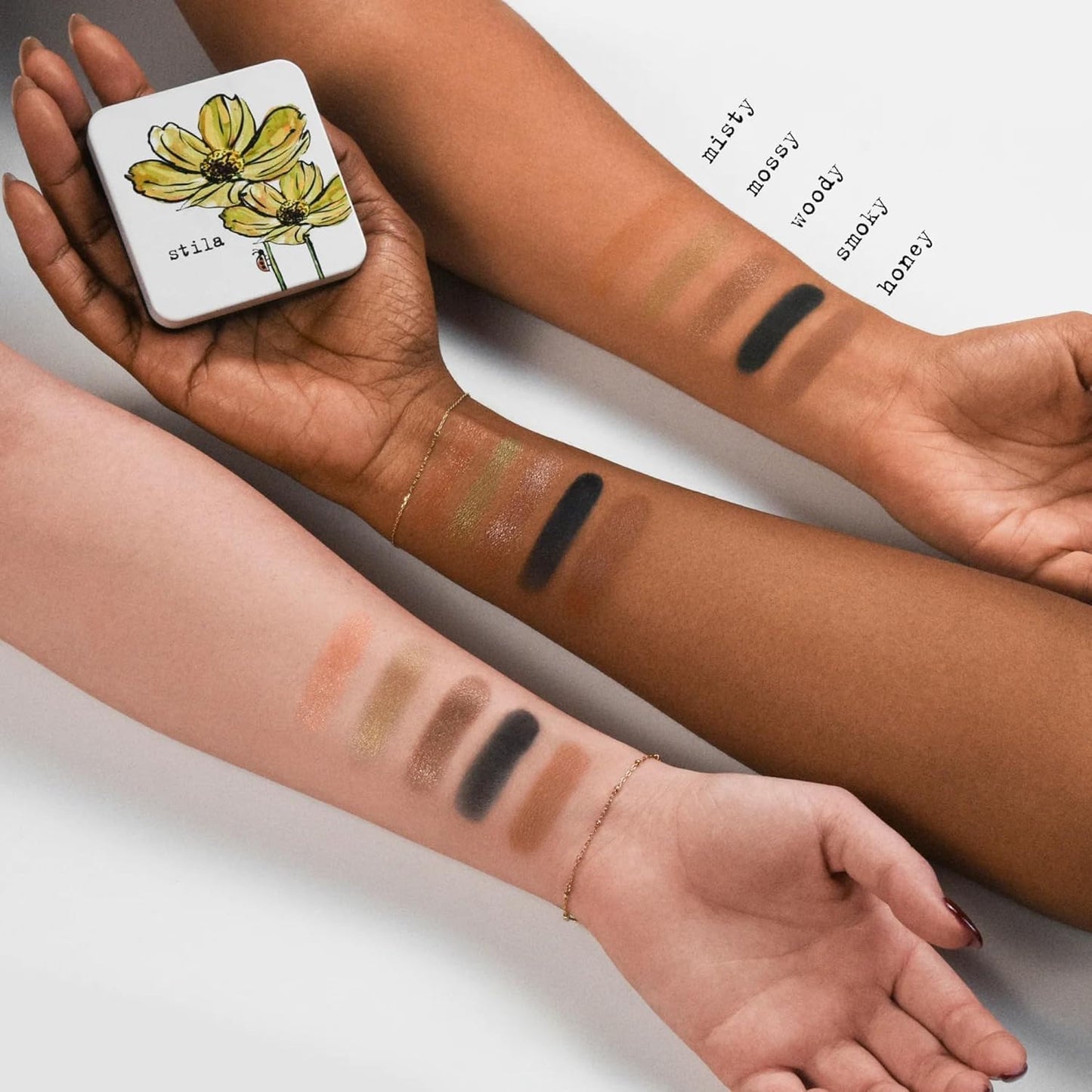Stila Pocket Play™ Eye Shadow Palette - 5 Blendable Shades for Eyes & Face | Compact Travel-Friendly Design, Matte & Shimmer Finishes