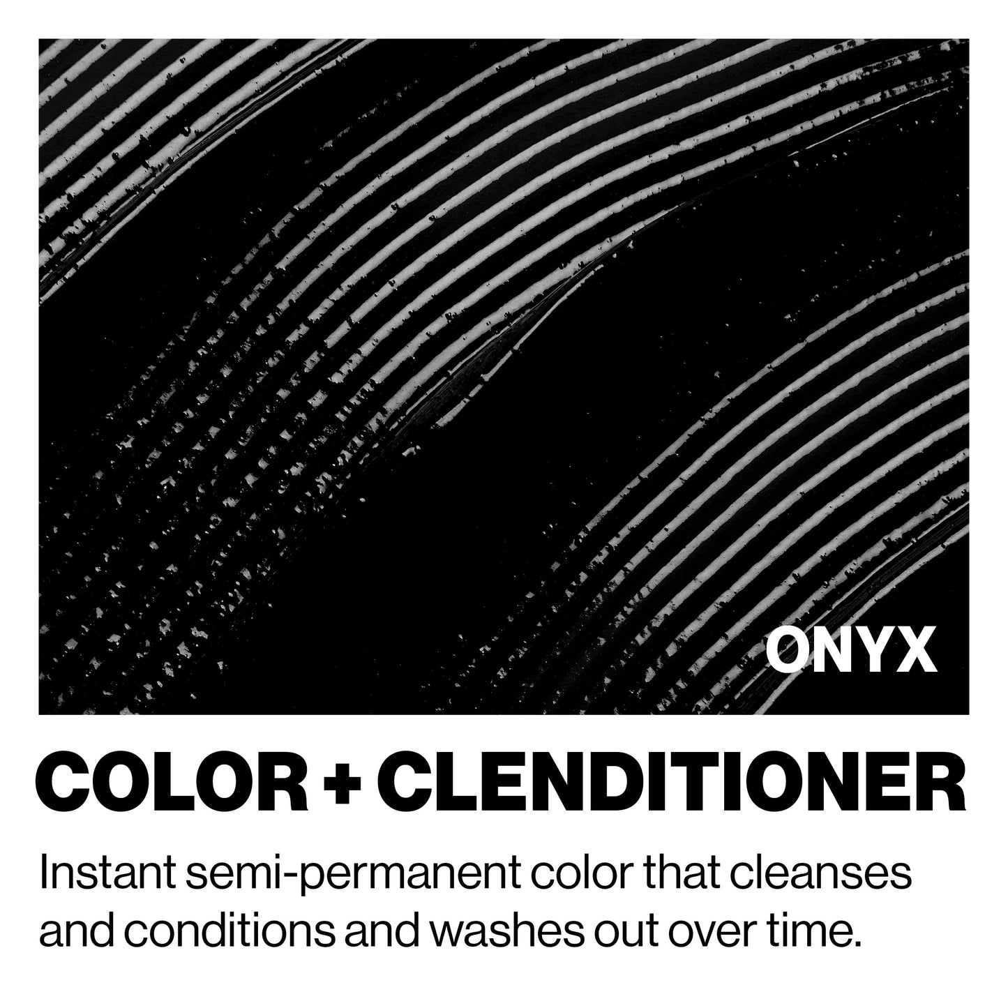 Keracolor Color + Clenditioner 3-in-1 Color-Depositing Conditioner, Gently Cleanses & Conditions, Semi-Permanent Onyx Hair Color, 12 Fl Oz