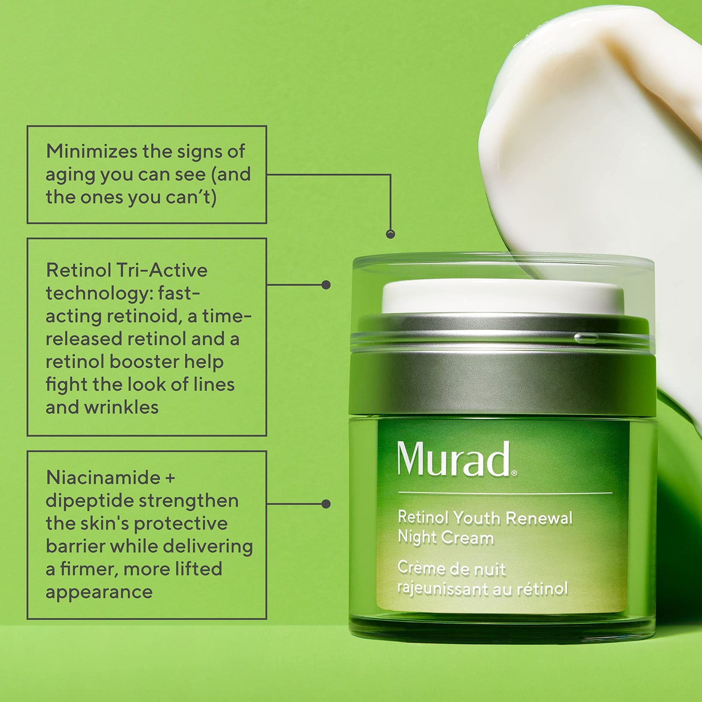 Murad 90 Day Resurgence Kit - Retinol Youth Renewal Serum, Renewing Cleansing Cream, Retinol Youth Renewal Night Cream, Retinol Youth Renewal Eye Serum and Replenishing Multi Acid Peel