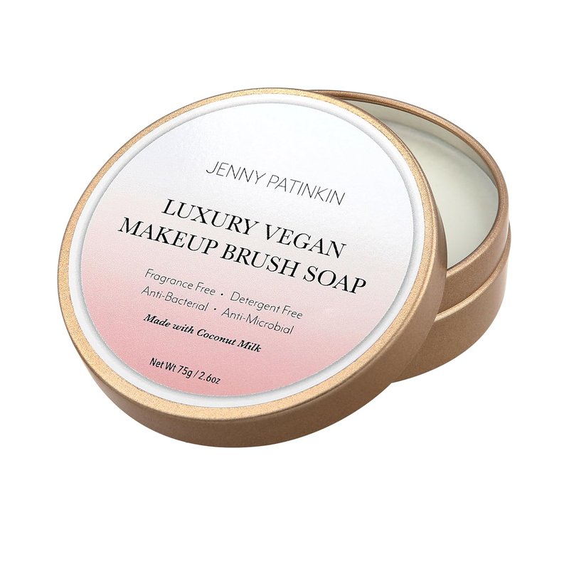 Jenny Patinkin Makeup Brush Cleaner Soap - Luxury Vegan Formula for All Bristles | Professional Cruelty-Free Cleansing Solution