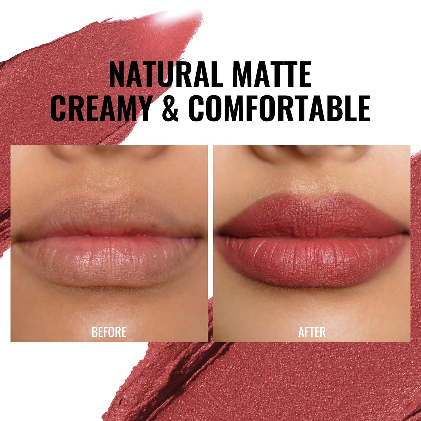 Oulac Nude Matte Lipsticks for Women Set, Silky Velvet Matte Lipstick, Soft Smooth Texture, High Impact Lip Color, Not Dry Lightweight Formula Infused with Vitamin E, Vegan RM02+04+06