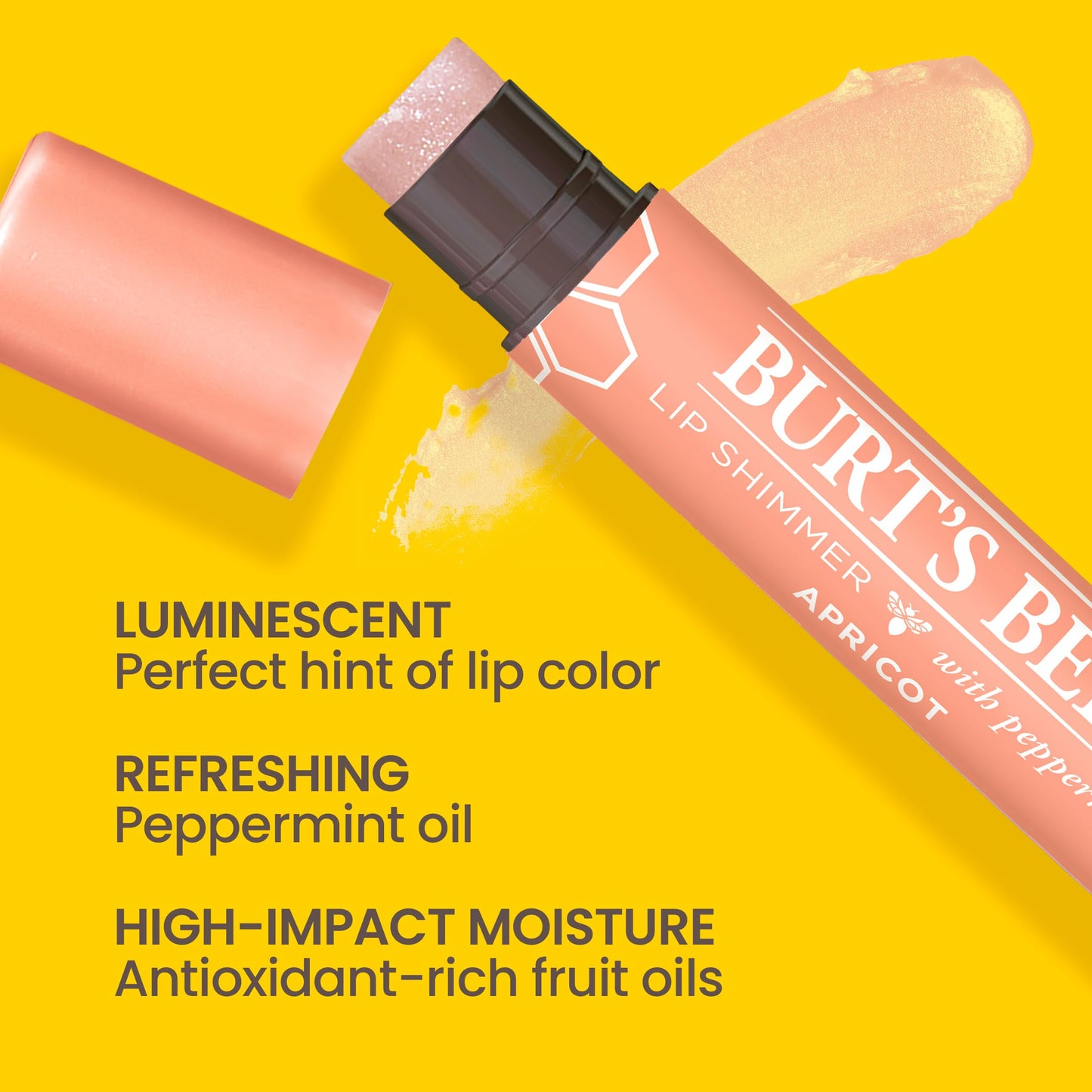 Burt's Bees Lip Balm Easter Basket Stuffers, Moisturizing Lip Shimmer Spring Gift for Women, for All Day Hydration