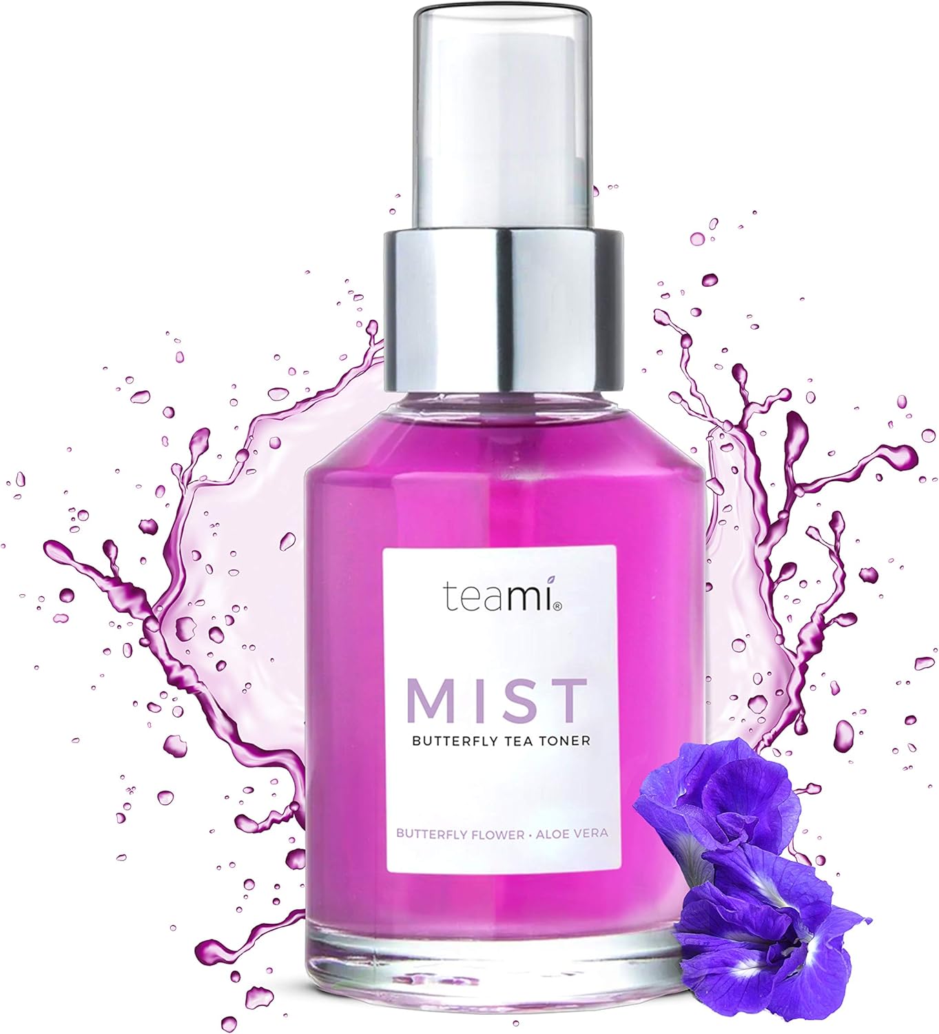 Teami Face Mist Spray Toner - Hydrating Makeup Setting Spray for Dry, Sensitive & Oily Skin | Organic Witch Hazel & Aloe Vera